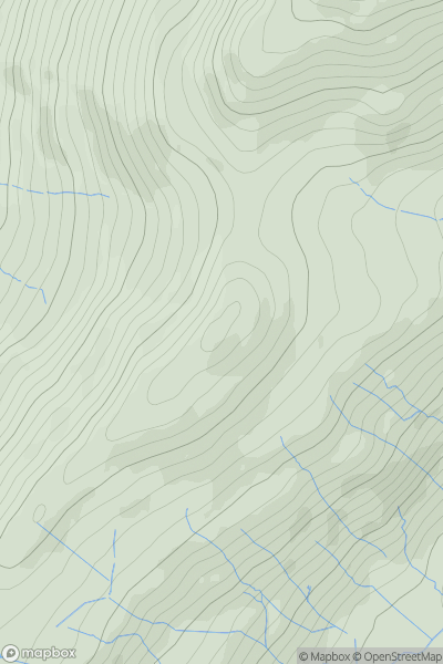 Thumbnail image for Bryn Melyn [Llandovery to Monmouth] showing contour plot for surrounding peak